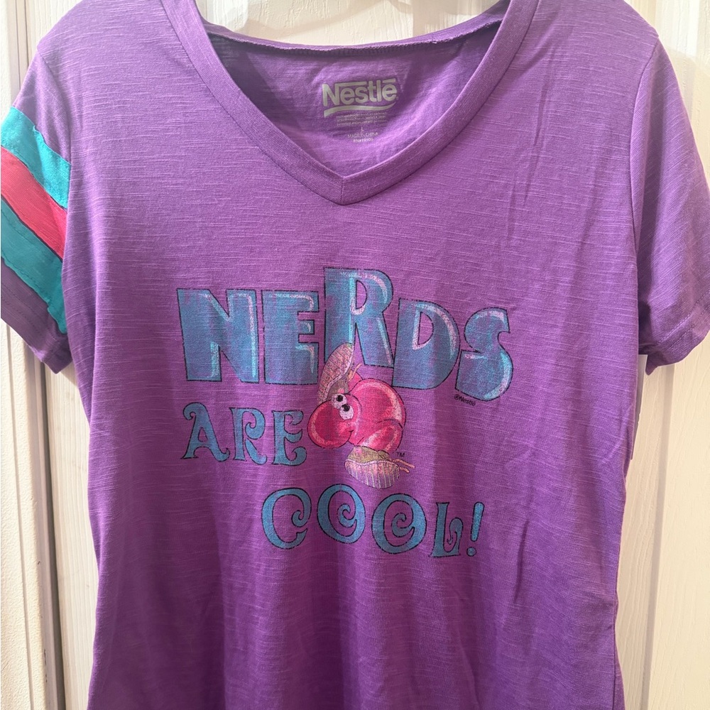 Nestle Nerds Are Cool Purple Graphic Tee
